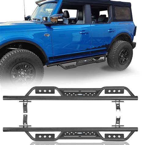 Buy Hooke Road Bronco Side Steps Running Boards Rock Rails For Ford