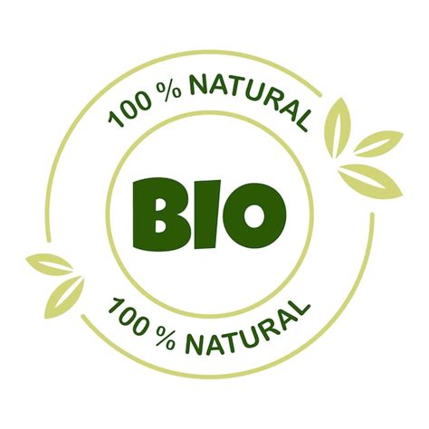 Premium Vector Bio Eco Organic And Natural Products Sticker Label