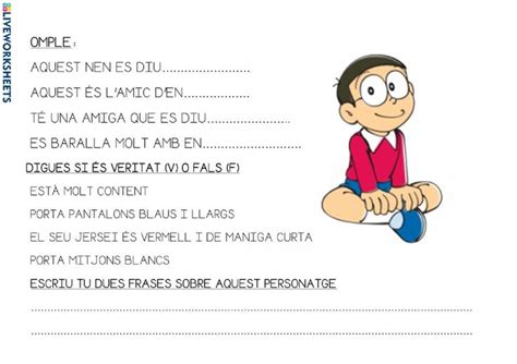 Doraemon Lectures Comprensives Worksheets Comics Emma Fictional