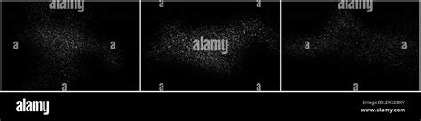 Dust Particles Effect Vector Splatter On Black Background Texture Dust