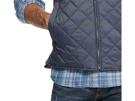 Weatherproof Vintage Men S Diamond Quilted Vest Gray Size 3 Extra Large