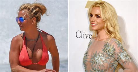 Britney Spears Flashes Killer Cleavage In Clingy See Through Bikini