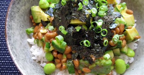 Spicy Natto And Avocado Rice Bowl Recipe By Hiroko Liston Cookpad