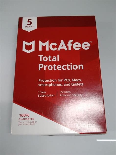 Mcafee Total Protection Devices Year Values Mavin