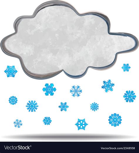 climate cloud snowing royalty  vector image