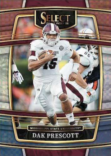 Panini Select Draft Picks Football Checklist Details Boxes