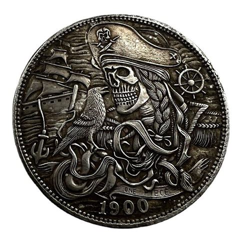 Pirate Captain Skull LIBERTY Hobo Nickel Coin Collectible R1 EBay