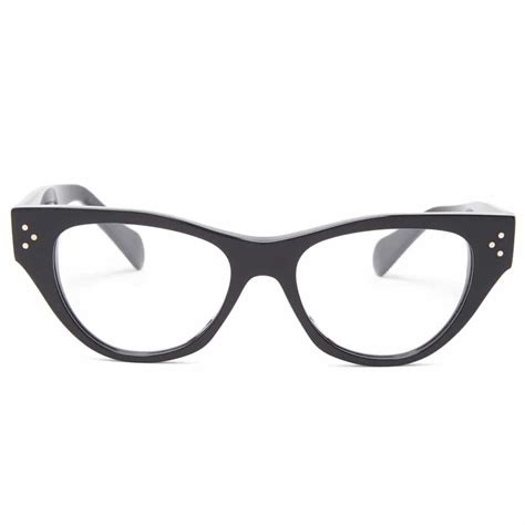 Celine Eyewear Brampton | Celine Black Cat-eye Glasses CL50040