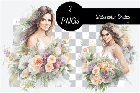 Watercolor Brides Graphic By Kiwi And Poppy · Creative Fabrica