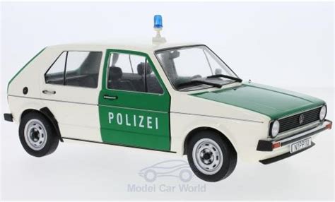 Modellino In Miniatura Volkswagen Golf V 1 18 Solido I Polizei 1974