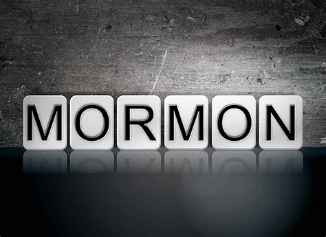 Mormon Concept Word Art Illustration Religious Mormon Letterpress