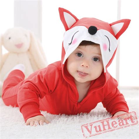 Winter Onesies Baby Cute Red Fox Onesie Costume Kigurumi Onesies