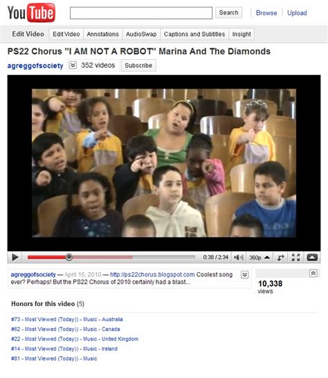 PS22 Chorus: I Am Not A Robot!