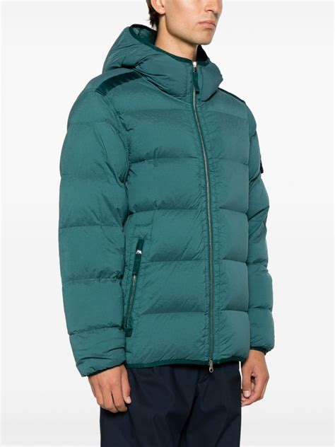 Stone Island Seamless Tunnel Nylon Down Tc Padded Jacket In Green