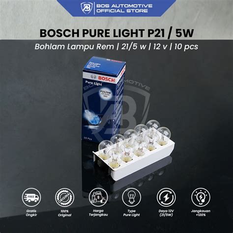 Jual Bohlam Lampu Kaki Bosch Original Lampu Rem Stop P W W