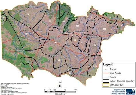 Salinity Provinces In The Glenelg Hopkins Catchment Management Region