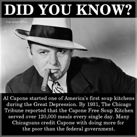 Did You Know Al Capone Started One Of America S First Soup Kitchens