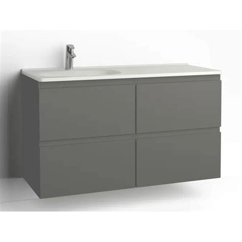 Bim Objects Free Download Flow Bathroom Cabinet With Washbasin 1200 Left 4 Drawers Single