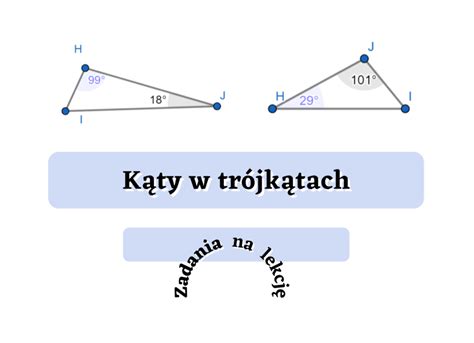 K Ty W Tr Jk Tach Gotowe Zadania Na Lekcj Z Oty Nauczyciel