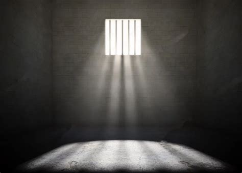 Prison Bars Light Window Dark Brick Wall Photo Backdrop Vinyl Cloth