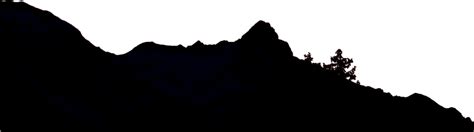 Mountain Range Silhouette Png