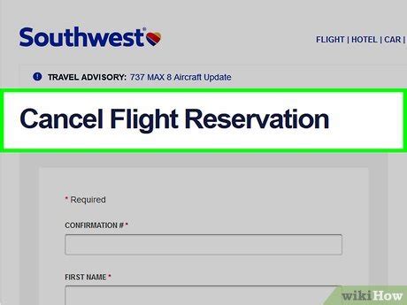 How To Cancel A Southwest Airlines Flight Steps