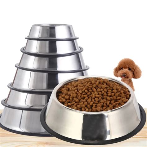 Cuencos Antideslizantes Para Perros Y Gatos Cuencos De Acero Inoxidable