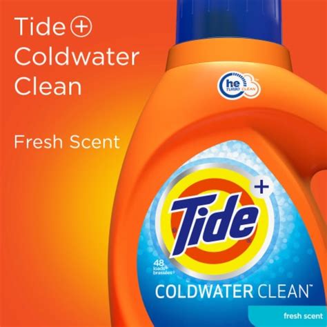 Tide Laundry Detergent Liquid Coldwater Clean Fresh Scent He Turbo