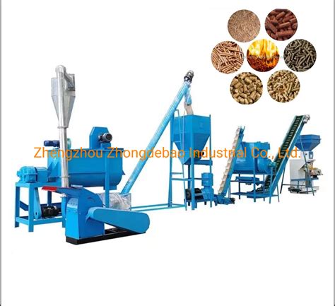 CE Approve Full Wood Pelletizer Plant Biomass Straw Grass Alfalfa