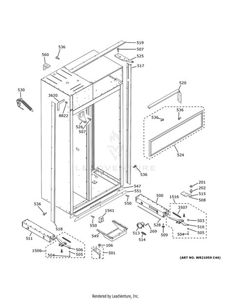 Ge Monogram 48 Refrigerator Parts Diagram