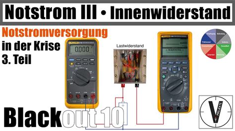 Notstrom III Serie Blackout 10 Innenwiderstand Messen