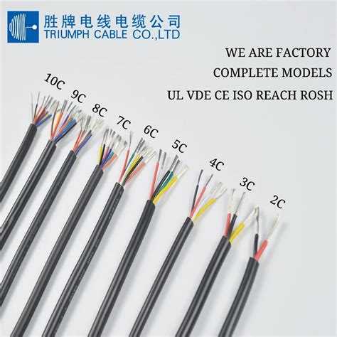 Factory Ul High Flexible Sheath Wire Multi Core Pvc Jacket Awg