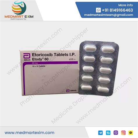 Etoricoxib Etody Tablets Mg Mg Mg At Rs Box In