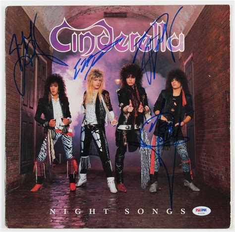 Cinderella "Night Songs" Vinyl Record Album Cover Band-Signed by (4 ...