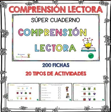 Cuaderno de comprensión lectora 200 pag 200 lecturas compresivas