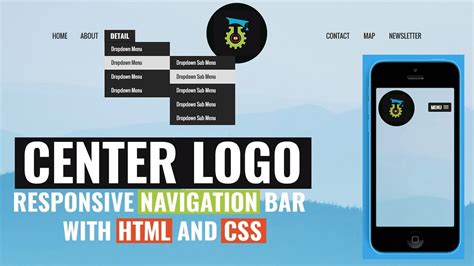 Center Logo In Responsive Navigation Bar With Html And Css Perfect