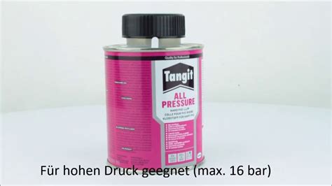 Tangit All Pressure Hart Pvc Kleber Ml Dose Produktvideo