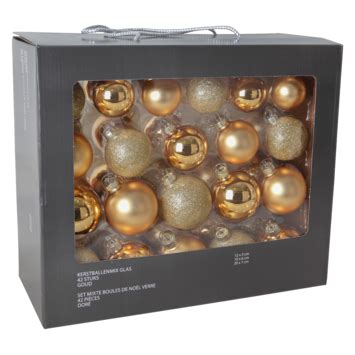 Kerstballen Mix Glas Stuks Goud Kopen Karwei