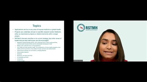 Rstmh Early Career Grants Programme Applicant Guidance Webinar Youtube