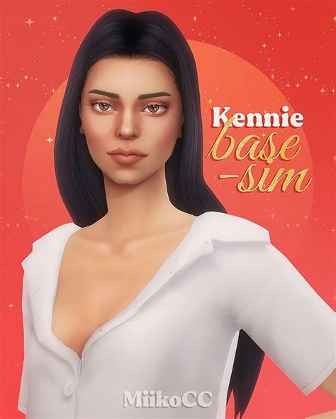 Kennie Base Sim Miiko In 2024 Sims The Sims 4 Skin Sims Hair