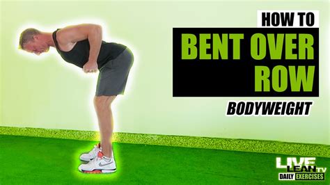 How To Do A Bodyweight Bent Over Row Exercise Demonstration Video And