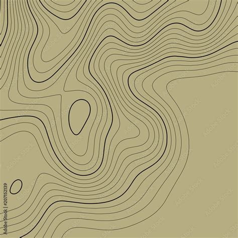 Topographic Map Background In Brown Colors Grid Map Vector