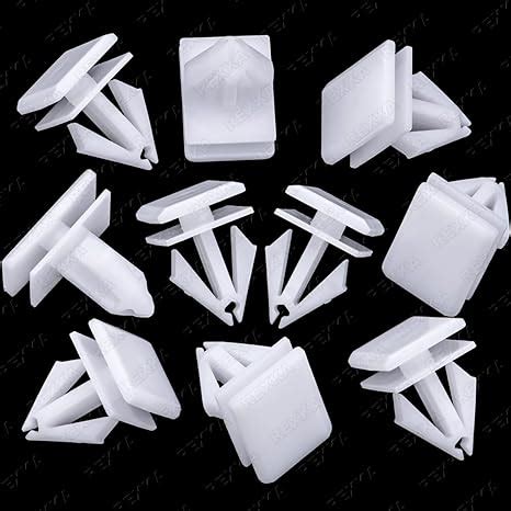 Amazon Rexka Pcs Rocker Panel Moulding Clips White Nylon