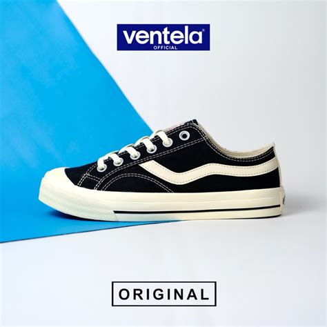 Jual Ventela Public Low Black Natural Original Shopee Indonesia