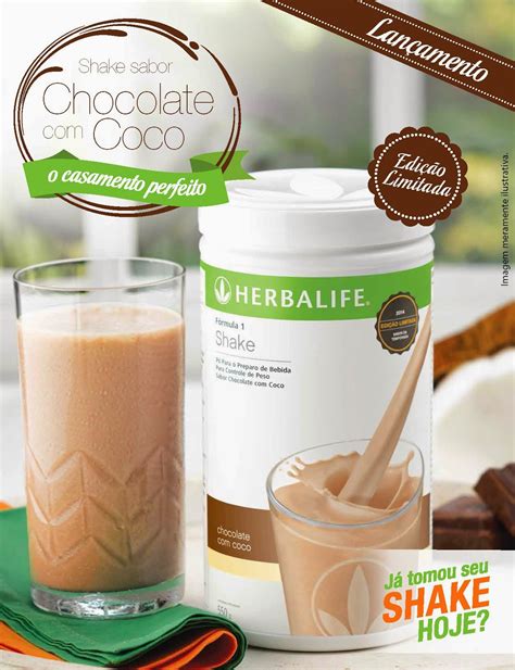 Foco em Vida Saudavel NOVO SHAKE HERBALIFE CHOCOLATE COCO edição