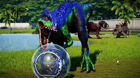 Zombie Indominus Rex Vs Deathbringer T Rex Spiderman Spinosaurus