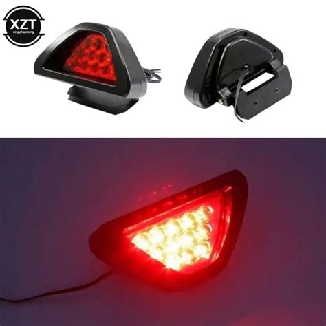 1pcs Universal Brake Lights F1 Style 12 LED Red Rear Tail Third Brake