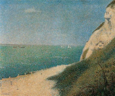 Museum Art Reproductions The Shore At Bas Butin Honfleur By Georges Pierre Seurat 1859 1891