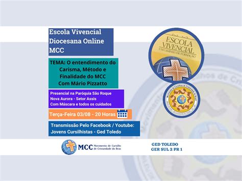 Escola Diocesana Vivencial Do Cursilho Acontece Na Noite Desta Ter A Feira