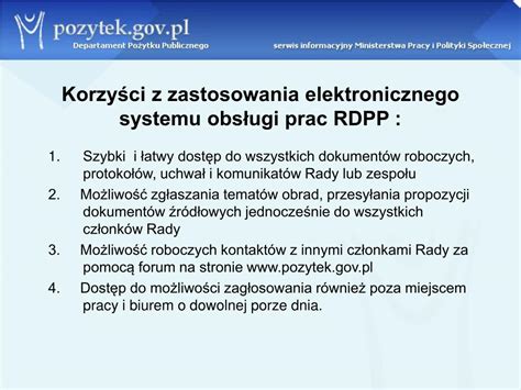 PPT Elektroniczny system obsługi prac Rady to PowerPoint